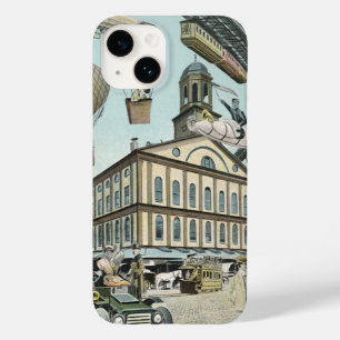 Coque Pour iPhone 14 Science-fiction vintage, ville victorienne steampu
