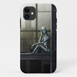 Coques Pour iPhone scifi averti de robot d'individu