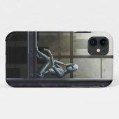 Coques Case-Mate iPhone scifi averti de robot d'individu (Dos (Horizontal))