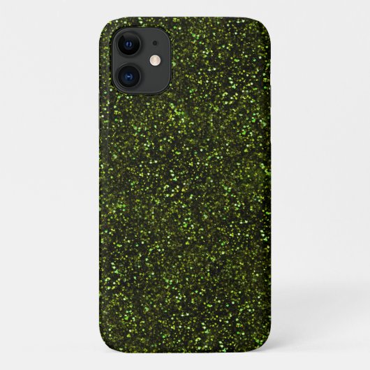 Coques Case-Mate iPhone Scintillement vert pomme foncé (Dos)