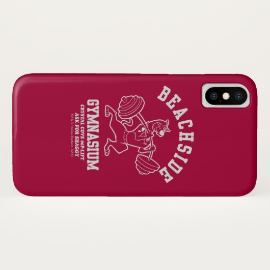 Coques Case-Mate iPhone Scooby-Doo "Beachside Gymnasium" Weightlifting (Dos (Horizontal))