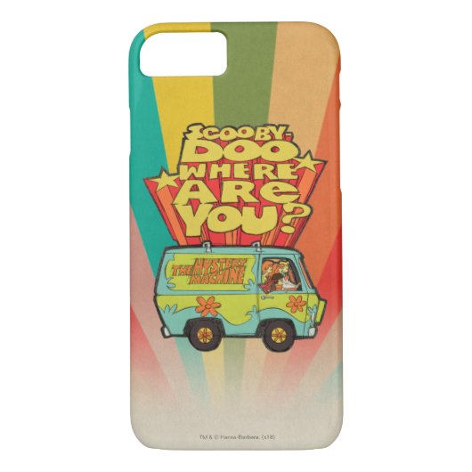 Coques Case-Mate iPhone Scooby-Doo | "Où Es-Tu ?" Retro Cartoon Van (Dos)