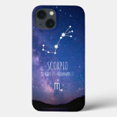 Coques Case-Mate iPhone Scorpio | Constellation Zodiaque personnalisée (Verso)