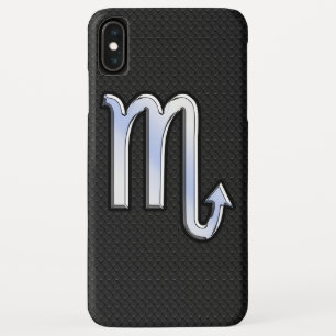 Coque Case-Mate Pour iPhone Scorpio en argent Signe zodiaque peau de serpent n