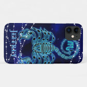 Coques Case-Mate iPhone Scorpio en bleu foncé II (Dos (Horizontal))