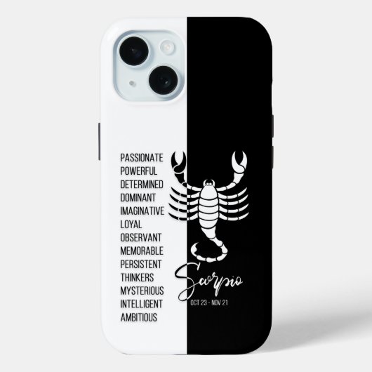 Coques Case-Mate iPhone Scorpio, signe zodiaque (Verso)