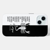 Coques Case-Mate iPhone Scorpio, signe zodiaque (Verso (horizontal))