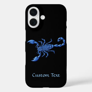 Coques iPhone 16 Scorpion bleu