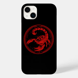 Coque Pour iPhone 14 Plus Scorpion Rouge Astrologie Signe du zodiaque Scorpi