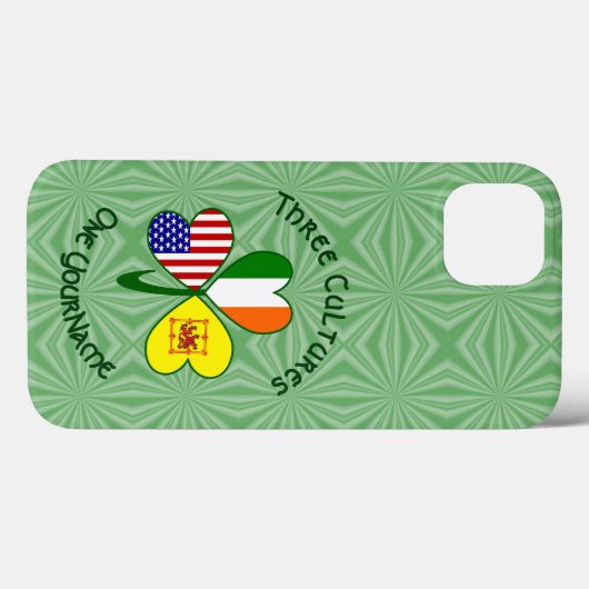 Coques Case-Mate iPhone Scot Lion Irish USA Shamrock Personnalisé (Verso (horizontal))