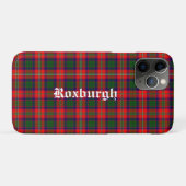 Coques Case-Mate iPhone Scotland Roxburgh District Tartan Personnalisé (Dos (Horizontal))