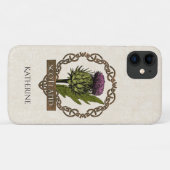 Coques Case-Mate iPhone Scotland Scottish Thistle Celtic Knots Name (Dos (Horizontal))