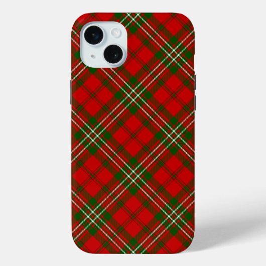 Coques Case-Mate iPhone Scott tartan rouge vert plaid (Verso)