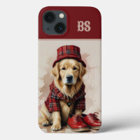scottish landlord chien en kilt et casquette
