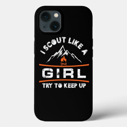 Coques Case-Mate iPhone Scout comme une fille essayer de continuer (Verso)