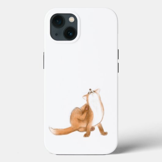 Coques Case-Mate iPhone Scratching fox (Verso)