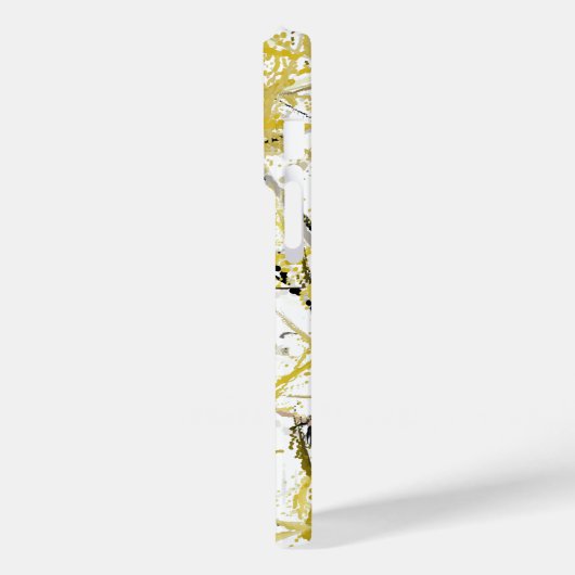 Coques Case-Mate iPhone Scribbles Abstraits - moutarde et Brown (Verso / Gauche)