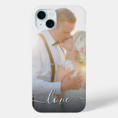 Coques Case-Mate iPhone Script d'amour photo Mariage personnalisé (Verso)