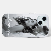 Coques Case-Mate iPhone Script d'amour photo personnalisé (Verso (horizontal))