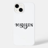 Coques Case-Mate iPhone Script de calligraphie simple et moderne (Verso)