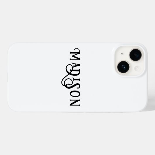 Coques Case-Mate iPhone Script de calligraphie simple et moderne (Verso (horizontal))