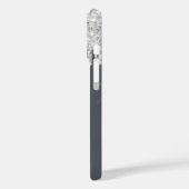 Coques Case-Mate iPhone Script de nom de gouttes d'or rose argent (Verso / Gauche)