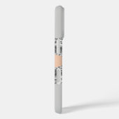 Coques Case-Mate iPhone Script de nom de marbre d'agate d'or argenté (Verso / Droite)