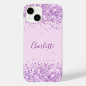 Coques Case-Mate iPhone Script de nom rose pâle (Verso)
