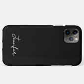 Coques Case-Mate iPhone Script de signature de nom personnalisé minimalist (Dos (Horizontal))