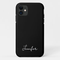 Script de signature de nom personnalisé noir minim