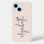 Coques Case-Mate iPhone Script Design Moderne Rose (Verso)