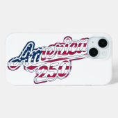 Coques Case-Mate iPhone Script Drapeau Semiquincentenaire America 250 (Verso (horizontal))