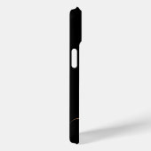 Coques Case-Mate iPhone Script féminin Black Gold moderne Monogramme (Verso / Droite)