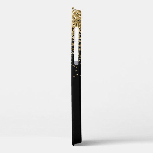 Coques Case-Mate iPhone Script Gold Black Elegant (Verso / Gauche)