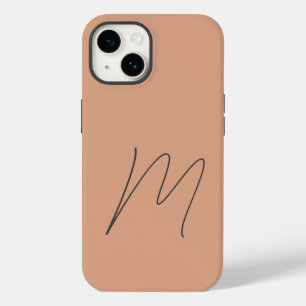 Coque Pour iPhone 14 Script initial simple moderne monogrammé