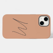 Coques Case-Mate iPhone Script initial simple moderne monogrammé (Verso (horizontal))