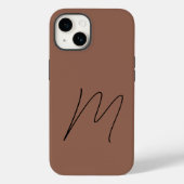 Coques Case-Mate iPhone Script initial simple moderne monogrammé (Verso)