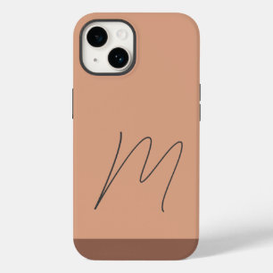 Coque Pour iPhone 14 Script initial simple moderne monogrammé