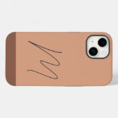 Coques Case-Mate iPhone Script initial simple moderne monogrammé (Verso (horizontal))