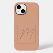 Coques Case-Mate iPhone Script initial simple moderne monogrammé (Verso)