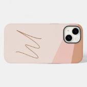 Coques Case-Mate iPhone Script initial simple moderne monogrammé (Verso (horizontal))