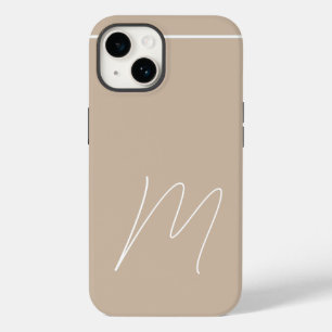 Coque Pour iPhone 14 Script initial simple moderne monogrammé