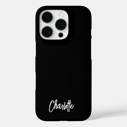 Coques Case-Mate iPhone Script Lettré à la main moderne personnalisé (Verso)