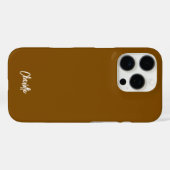Coques Case-Mate iPhone Script manuscrit moderne personnalisé (Verso (horizontal))