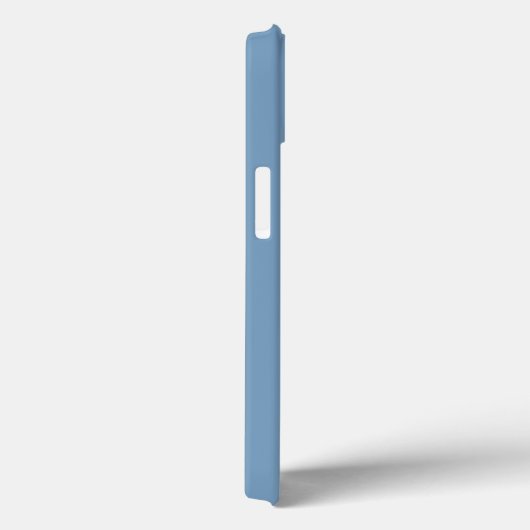 Coques Case-Mate iPhone Script moderne élégant Monogramme bleu (Verso / Droite)