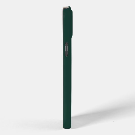 Coques Case-Mate iPhone Script moderne Emerald Green Monogram (Verso / Droite)