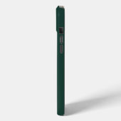 Coques Case-Mate iPhone Script moderne Emerald Green Monogram (Verso / Gauche)