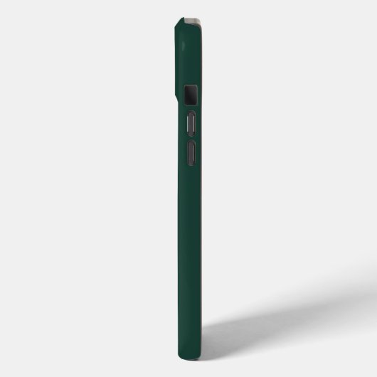 Coques Case-Mate iPhone Script moderne Emerald Green Monogram (Verso / Gauche)