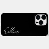 Coques Case-Mate iPhone Script moderne Nom personnalisé Coque-Mate iPhone  (Verso (horizontal))