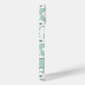 Coques Case-Mate iPhone Script Monogram Boho Vert Blanc Gris Floral (Verso / Droite)